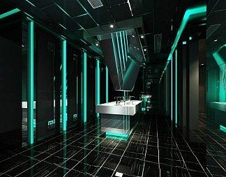 现代卫生间3D模型下载