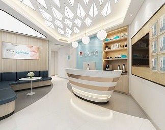 现代前台3D模型下载