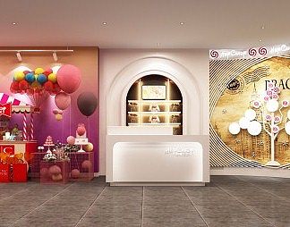 现代专卖店3D模型下载