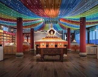 民族风展厅3D模型下载