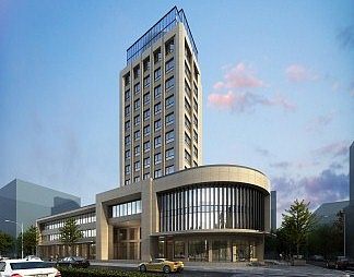 现代办公楼3D模型下载