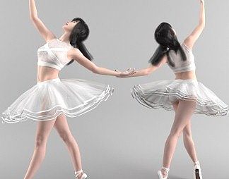 现代女人3D模型下载