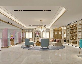 后现代专卖店3D模型下载