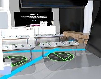 现代手机店3D模型下载