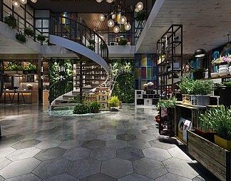 混搭酒吧3D模型下载