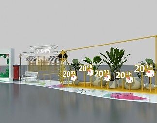 现代美陈3D模型下载