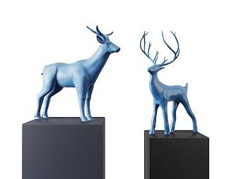 现代雕塑3D模型下载