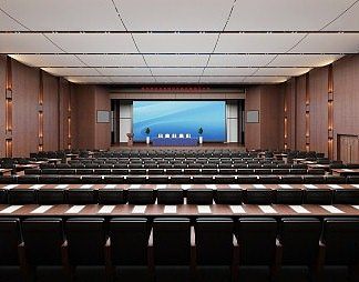 现代会议厅3D模型下载