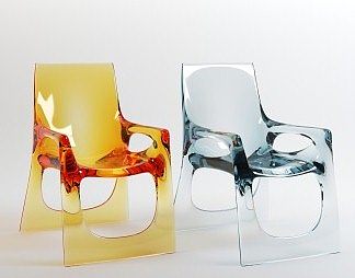 现代休闲椅3D模型下载