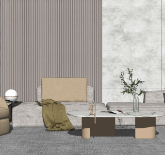 现代家居客厅 沙发茶几组合