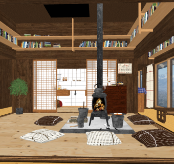 日式榻榻米茶室