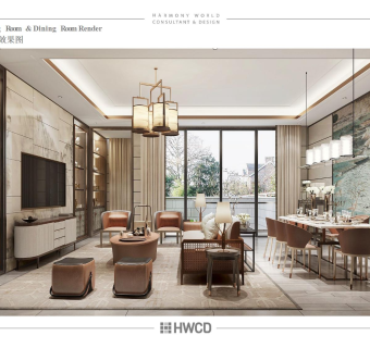 中式叠拼别墅英式复式洋房设计样板间方案