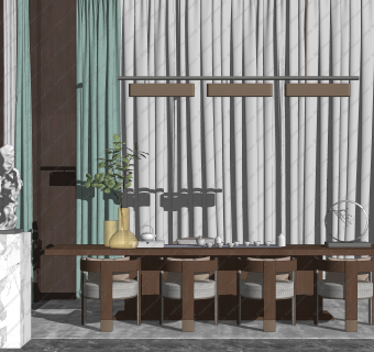 现代轻奢茶室 茶桌椅组合