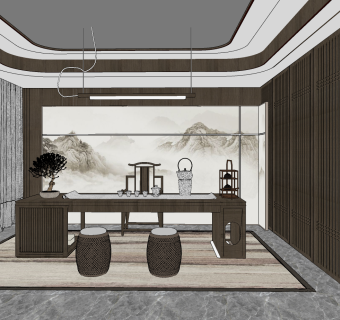 日式榻榻米茶室