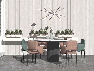 现代家居餐厅 餐桌椅