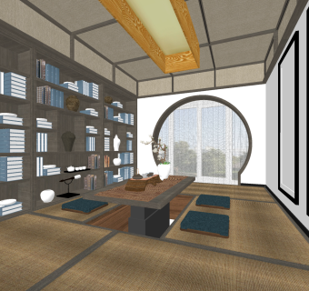 日式榻榻米茶室