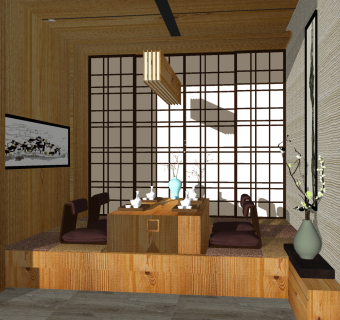 日式榻榻米茶室