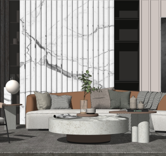 现代家居客厅 沙发茶几组合