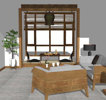 日式榻榻米茶室