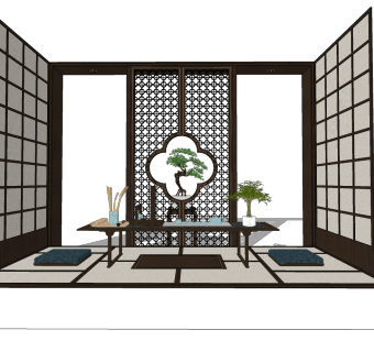 日式榻榻米茶室