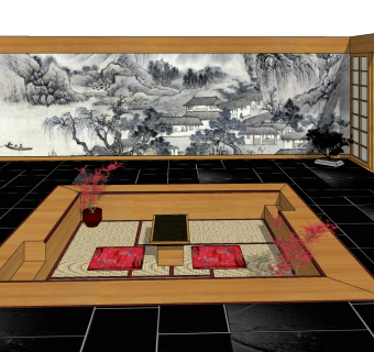 日式榻榻米茶室