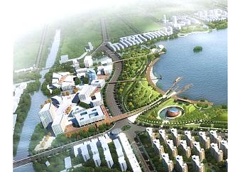 绍兴县“一轴一湖”城市设计之瓜渚湖设计