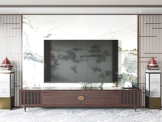 现代电视背景墙