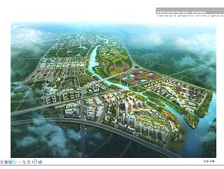 桂林灵川县甘棠江核心区城乡一体化城市设计