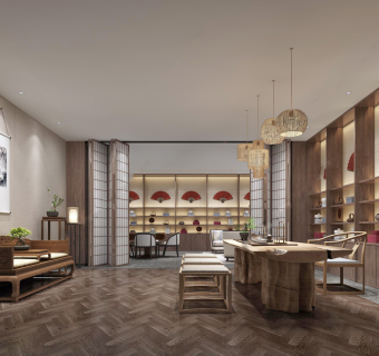 现代茶叶店