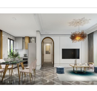 现代轻奢风格软装样板间方案