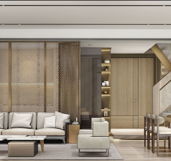 万科上海曼城3套叠拼户型样板间设计方案