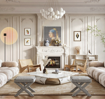 现代奶油系列客厅