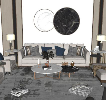 现代风格家居客厅