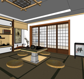 日式榻榻米茶室
