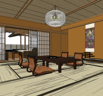 日式榻榻米茶室