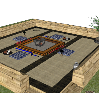 日式榻榻米茶室