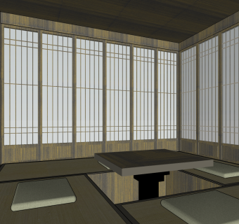 日式榻榻米茶室