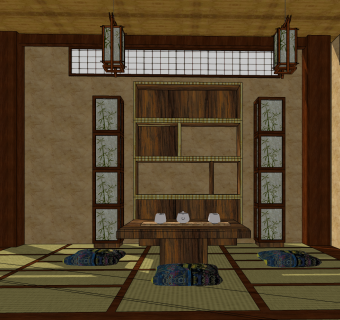 日式榻榻米茶室