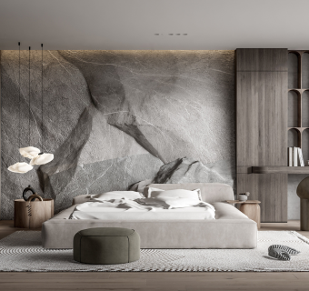 现代轻奢侘寂风客厅