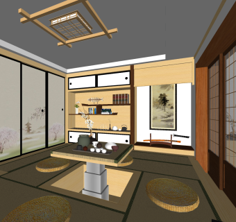 日式榻榻米茶室