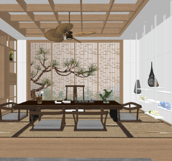 日式榻榻米茶室