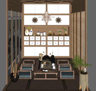 日式榻榻米茶室