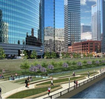Chicago Riverwalk Main Branch Framework Plan