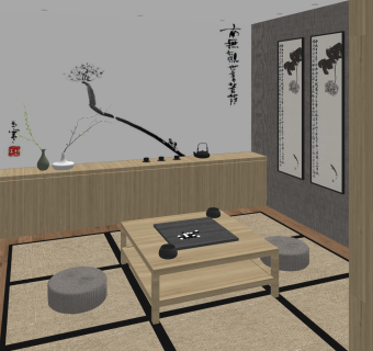日式榻榻米茶室