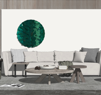 现代家居客厅 沙发茶几组合