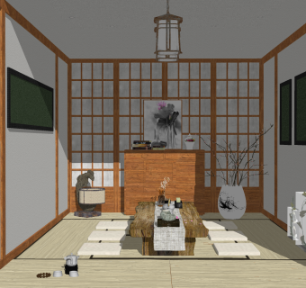 日式榻榻米茶室
