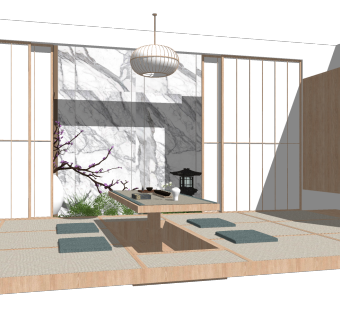 日式榻榻米茶室