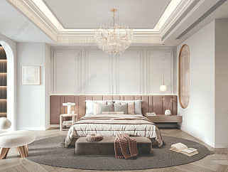 现代法式风格家居卧室