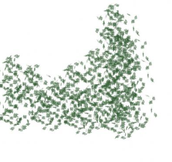 蔓藤爬墙绿色植物SU模型下载_sketchup草图大师SKP模型