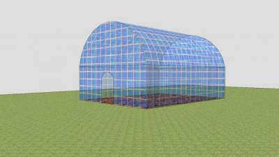 简单蔬菜温室大棚SU模型下载_sketchup草图大师SKP模型